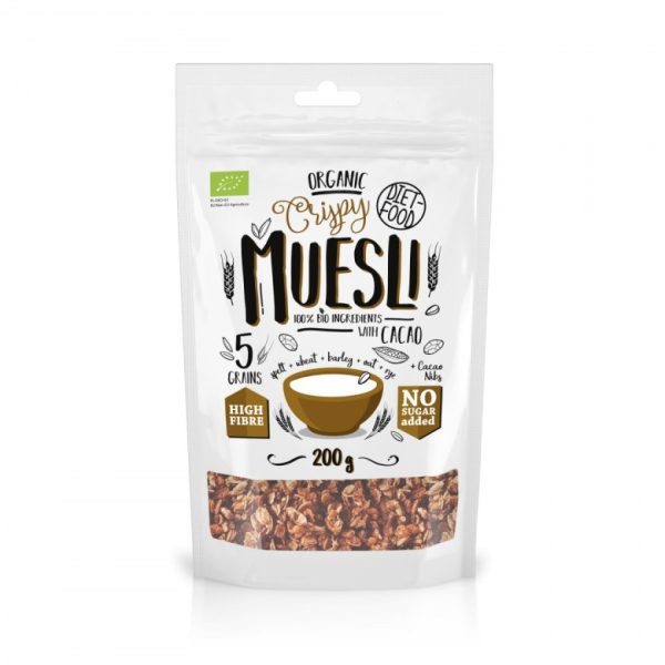 Diet Food | Ekološki hrustljav musli s kakavom 200 g