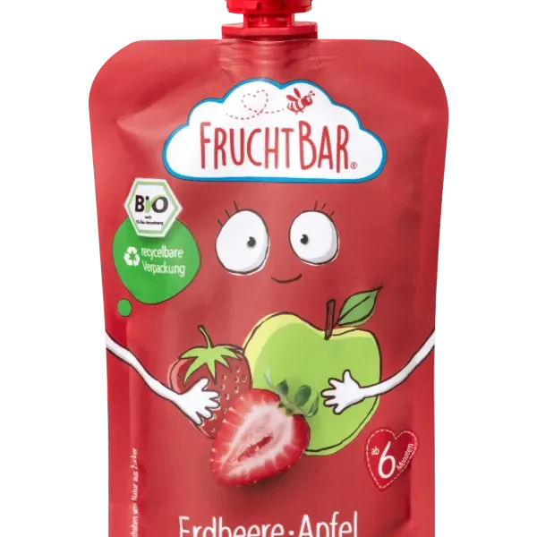 Frucht Bar | Ekološka sadna mešanica: jagoda, jabolko 100 g