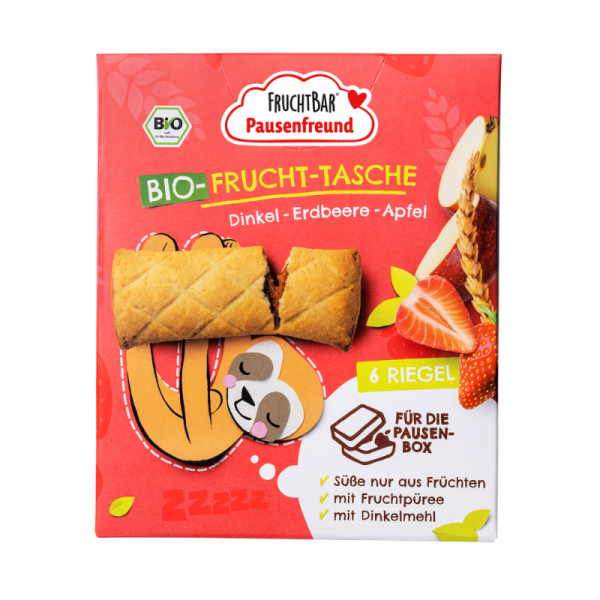 Frucht Bar | Ekološki sadni žepki: pira, jagoda, jabolko 6 x 22 g