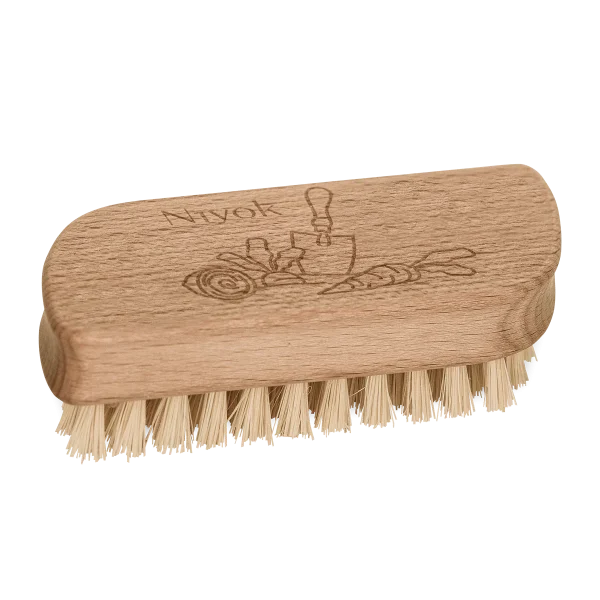 NIYOK | Vrtna krtača za roke iz bukovega lesa, ergonomski ročaj