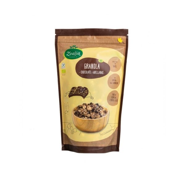ZEALIA | Ekološka granola s čokolado in lešniki, 300 g